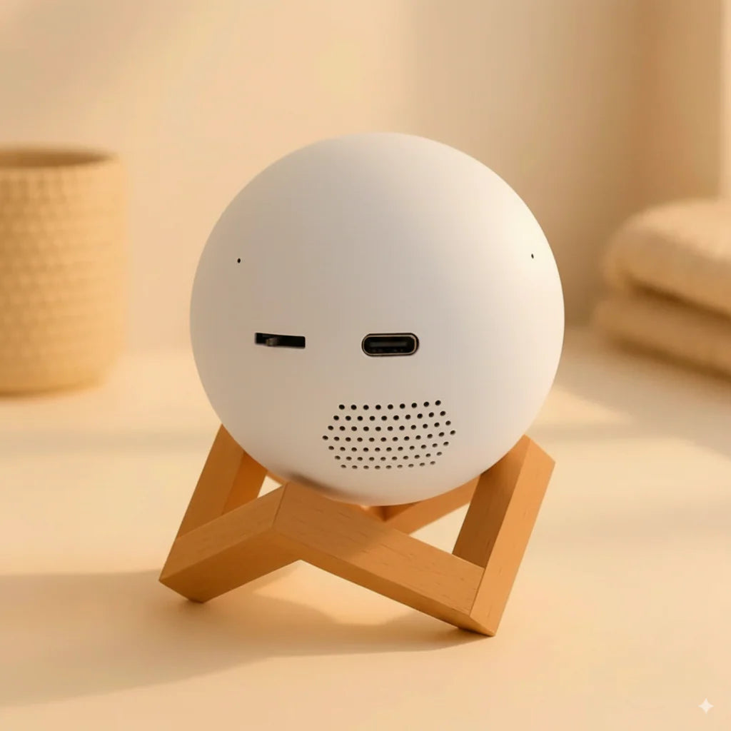 Light sphere with integrated video to relive your most beautiful memories